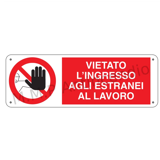 Cartello vietato l'ingresso al reparto è consentito sol... - SEG 1856