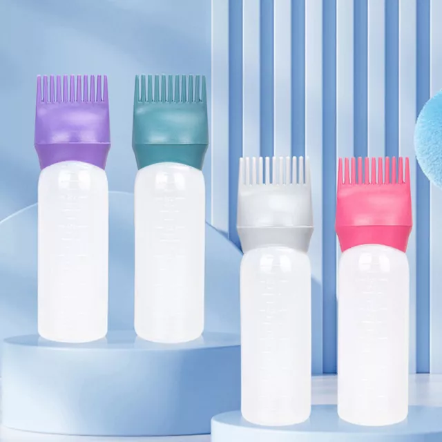 120ml Hair Dye Shampoo Bottle Applicator Coloring Dyeing Brush Hair Cleaning