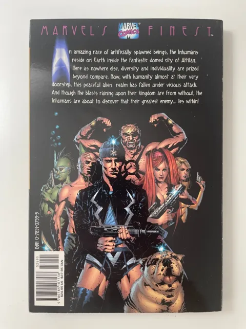Inhumans TPB First Printing 2000 Marvels Finest Comics Graphic Novel VF+ 3