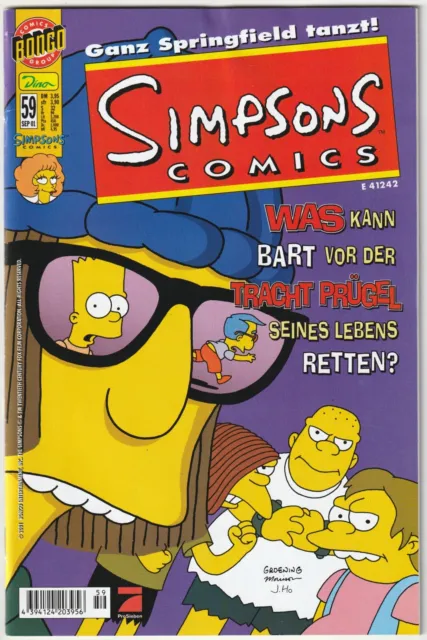 SIMPSONS COMICS #59, Dino/Bongo Comics 2001 COMICHEFT Z1/1-