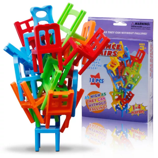 Balance Stühle Spiel Stapeln Puzzle Spielzeug Kinder Educational Deskt~mj