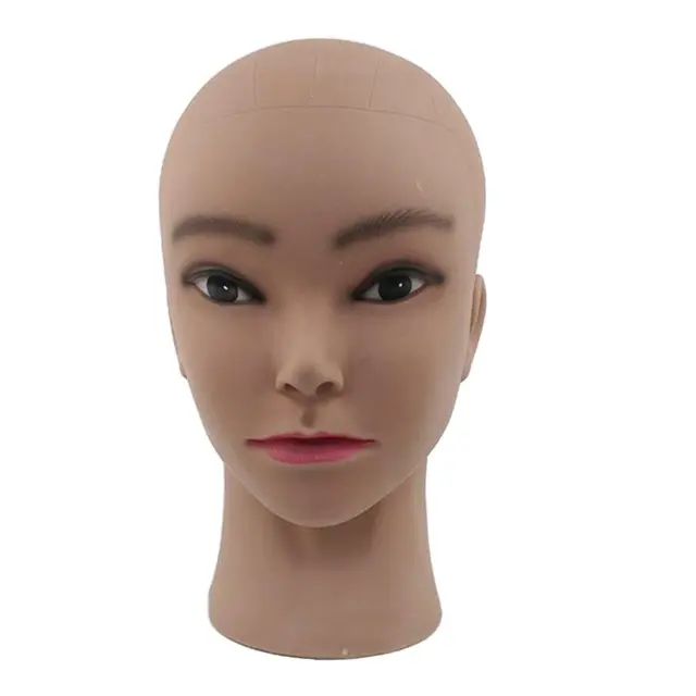 Bald Famale Mannequin Tête Modèle Marron, Cosmétologie Manikin Head  Head