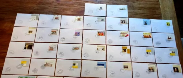 43 x Bund FDC aus Jahrgang 2009 ESST Berlin Blanko Ersttagsbriefe Sammlung BRD 3