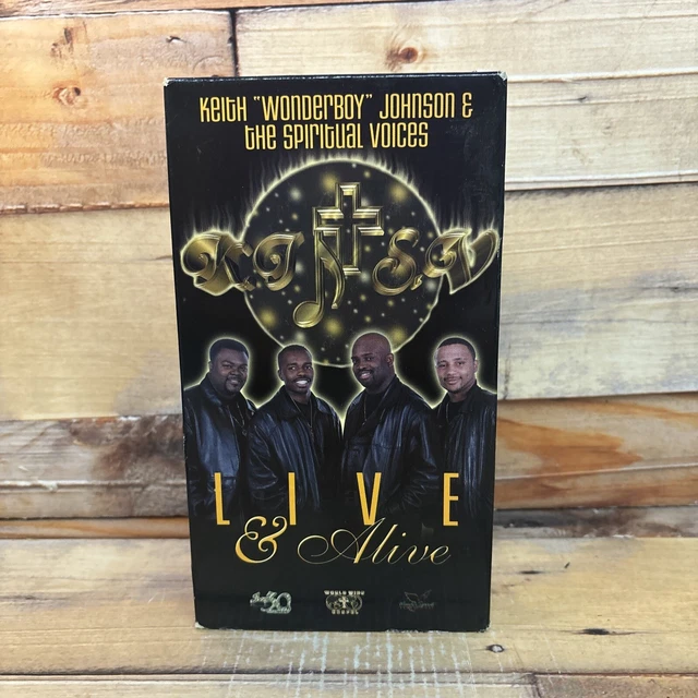 LIVE AND ALIVE VHS Tape Used Keith Wonderboy Johnson Spiritual Voices