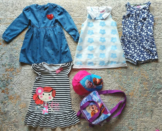 Pacchetto di abbigliamento estivo designer ragazza 10 articoli - età 3-4 3