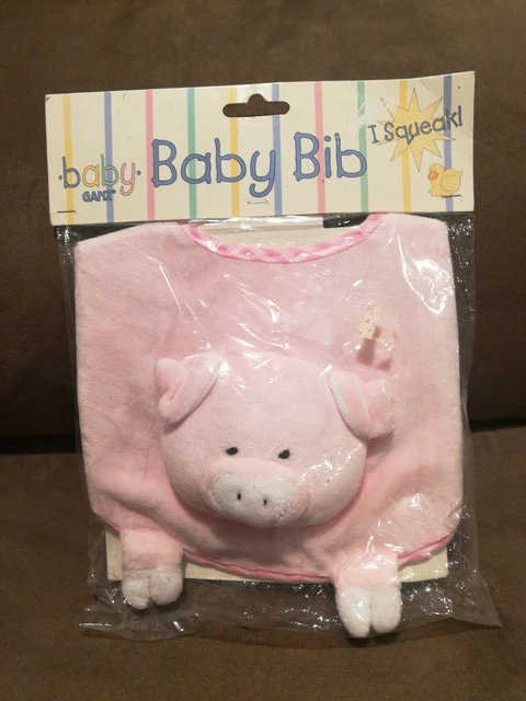 Baby Ganz Baby Bib Pig BG420 Pink NEW!