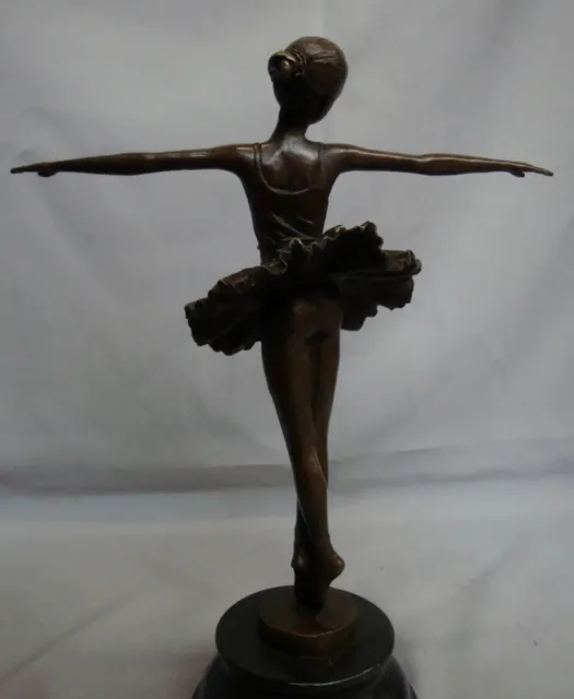 Art Deco Style Statue Sculpture Dancer Opera Art Nouveau Style Bronze Signed