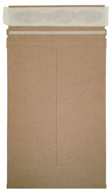 100 9 x 11.5 No Bend Mailers Kraft Self Seal  Photo Document Flat Rigid Envelope
