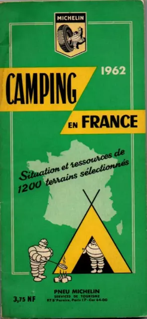 Guide Vert Michelin / Camping En France 1962