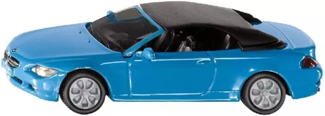 siku 1007, BMW 645i Cabrio, Metall/Kunststoff, Blau, Spielzeugauto für Kinder, A