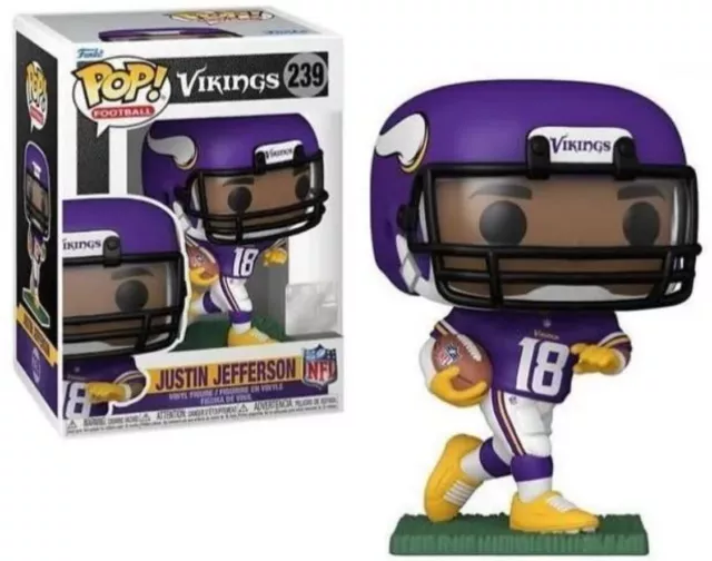 Funko Pop  Justin Jefferson #239 - Minnesota Vikings - NFL - BRAND NEW - IN HAND