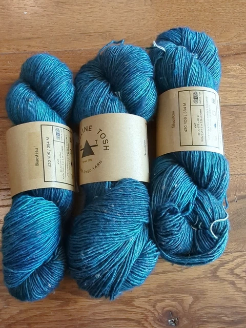 Madelinetosh TML tweed set of 3; 420yds fingering 90/8/2 SWmerino/viscose/nylon