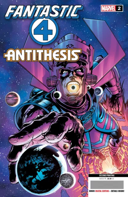 Fantastic Four Antithesis #2 Neal Adams 2Nd Print Variant Galactus Silver Surfer