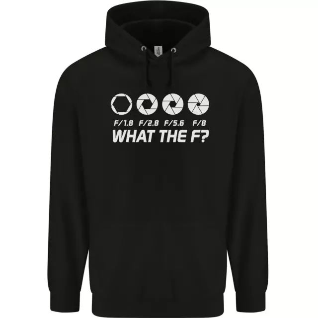 Photography What the F Stop Photographer Mens 80% Cotton Hoodie