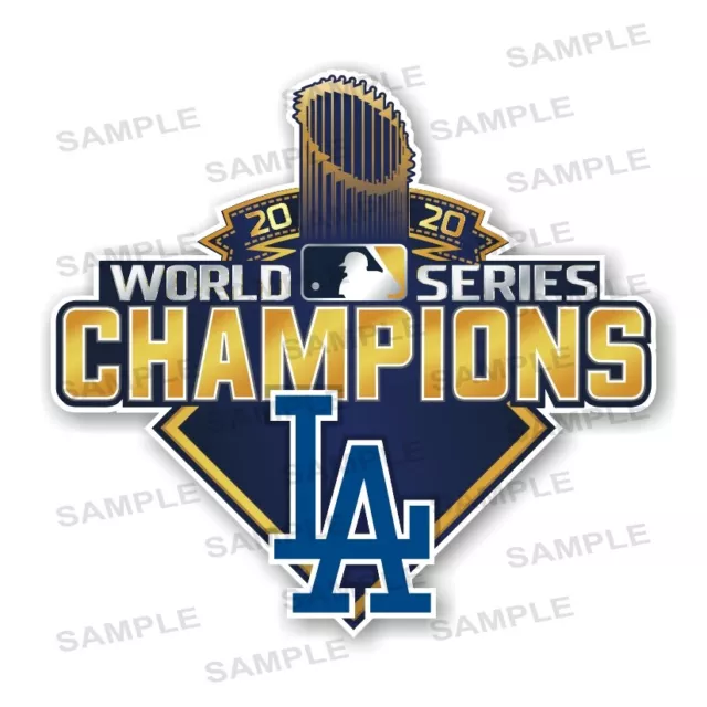 Los Angeles Dodgers World Series Champions 2020 Precision Cut Decal / Sticker