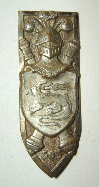 INSIGNE 503° REGIMENT DE CHARS DE COMBAT 503° RCC Drago O. Métra