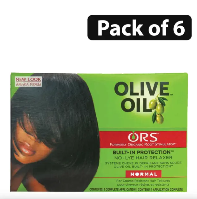 ORS Relaxer Kit Normal Hair Built-In-Protection Pack of 6