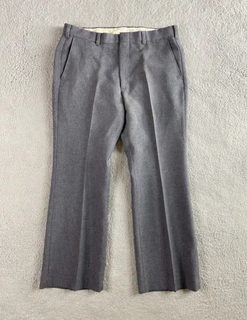 Vintage Levis Pants Mens 34x29 Gray Wool Straight Panatela Sportswear Golf 70s