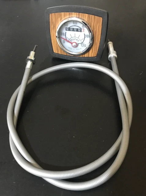 Huret Compteur Kilométrique 0/120 Complet De Câble pour Vespa 50