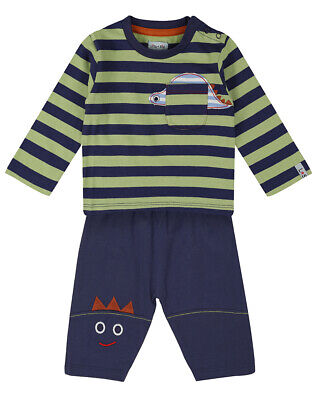 Nuovissimo con etichetta Next Baby Boys Dinosauro 0-1 mesi vestito manica lunga T shirt Pantaloni 