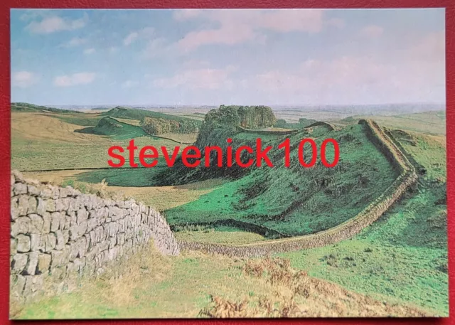 Postcard Unused - View of Hadrian's Wall from Cuddy's Crags looking east.