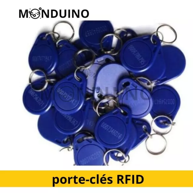 Tags / Badges porte-clés RFID 125Khz pour Contrôle d’accès MONDUINO