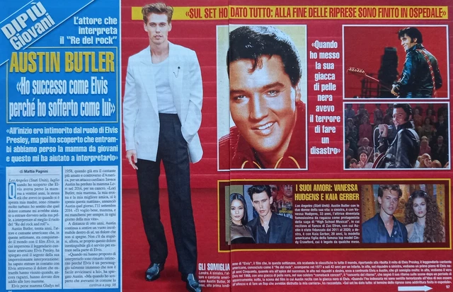 Italian Clipping Ritaglio 2022 AUSTIN BUTLER Ho successo come Elvis 3 PAGINE