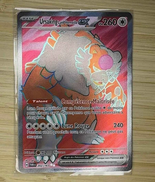 CARTE POKÉMON URSAKING Ex 141/167 Mascarade Crépusculaire Ultra Rare Français... EUR 1,50