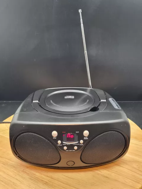 Tesco BB1501 Portable CD Player with FM Radio Boombox – Black