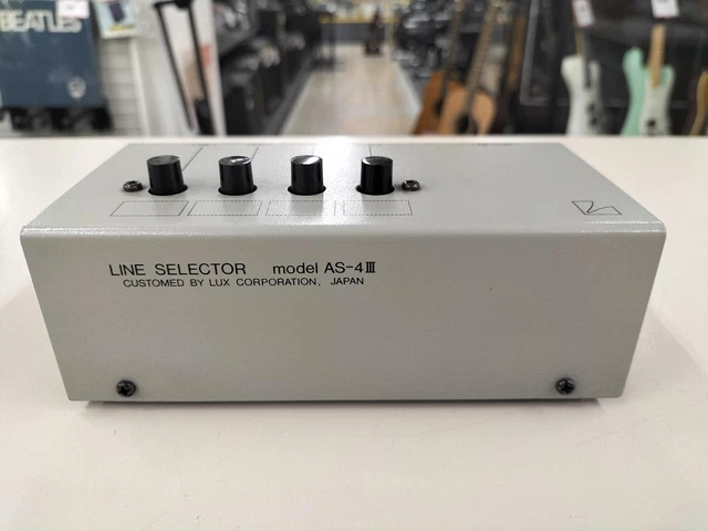 LUXMAN AS-4III LINE Selector 4-Input RCA Audio Switcher Used Japan