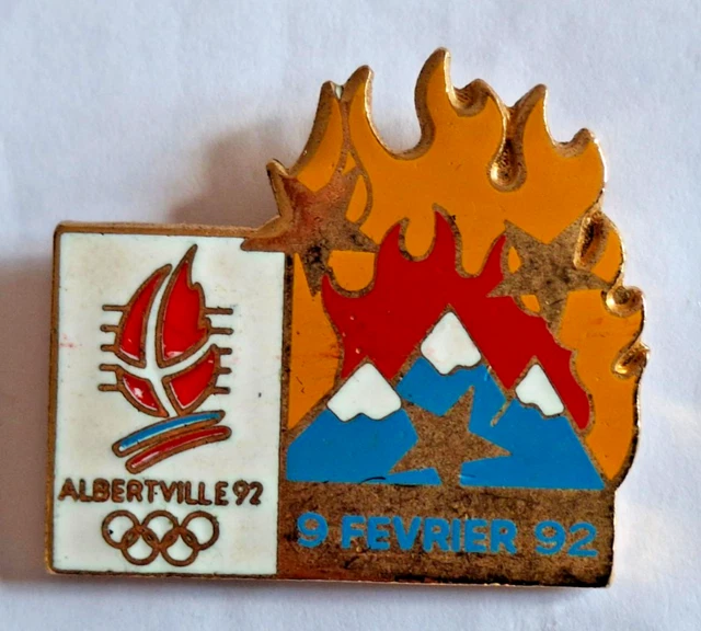 Pin's Olympiques Albertville 92 - Clôture Février 1992 - Édition Signée COJO - Vintage #3/3