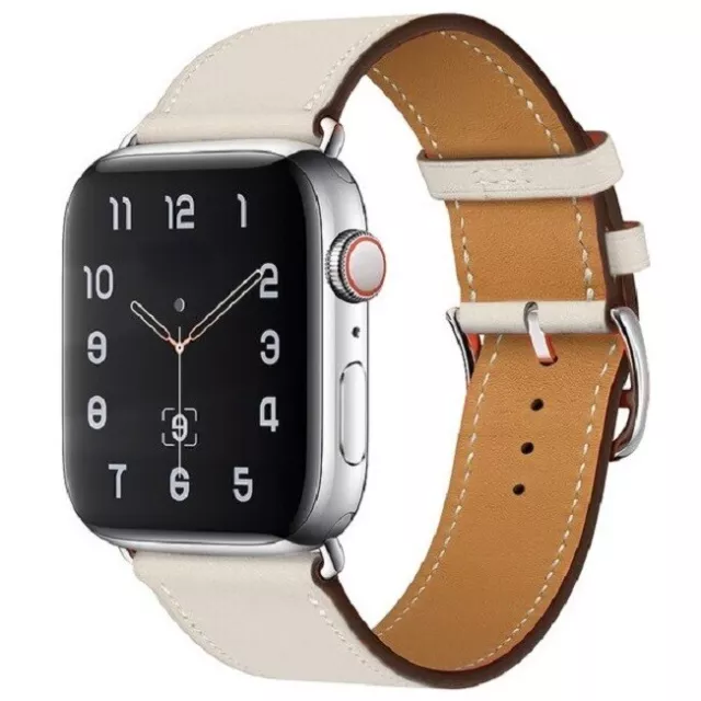 Bracelet Cuir pour Apple Watch 1/2/3/4/5/6/SE/7/8/Ultra 38/40/41/42/44/45/49 mm