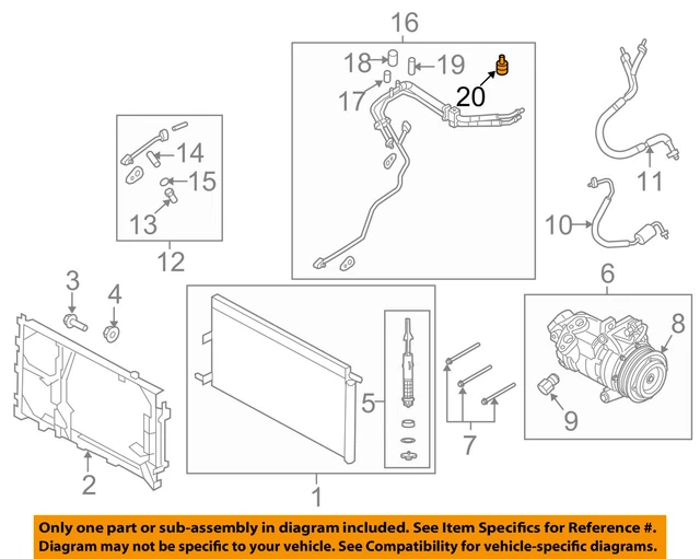 FORD OEM A/C AC Hose Cap DS7Z19D702B EUR