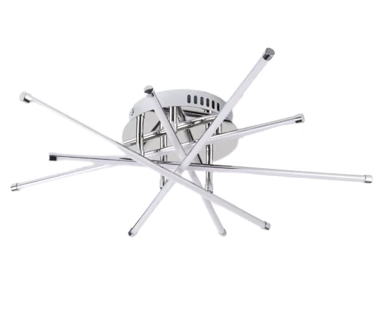 John Lewis Deckenleuchte Nest LED halb bündig, H12,5 x Durchmesser 62 cm Chrom