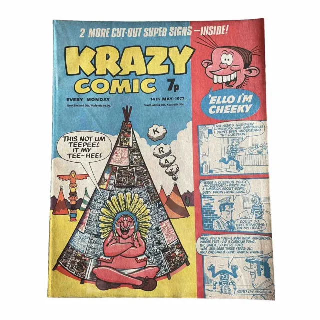 Krazy Comic - 14th May 1977 This Not Um Teepee! It My Tee-Hee!