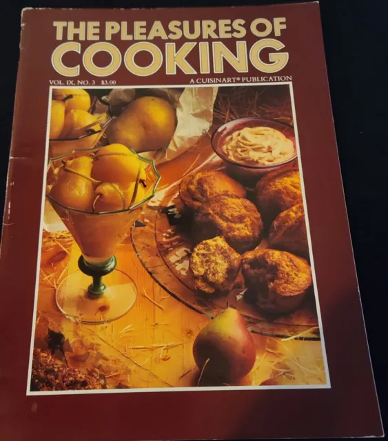 The Pleasures of Cooking Magazine Cuisinart Publication Vintage Sept/Oct 1983