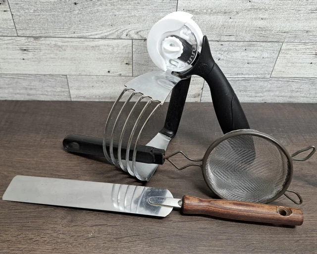 VTG EKCO DOUGH Blender, Sifter, Icing Spreader Used PAMPERED CHEF