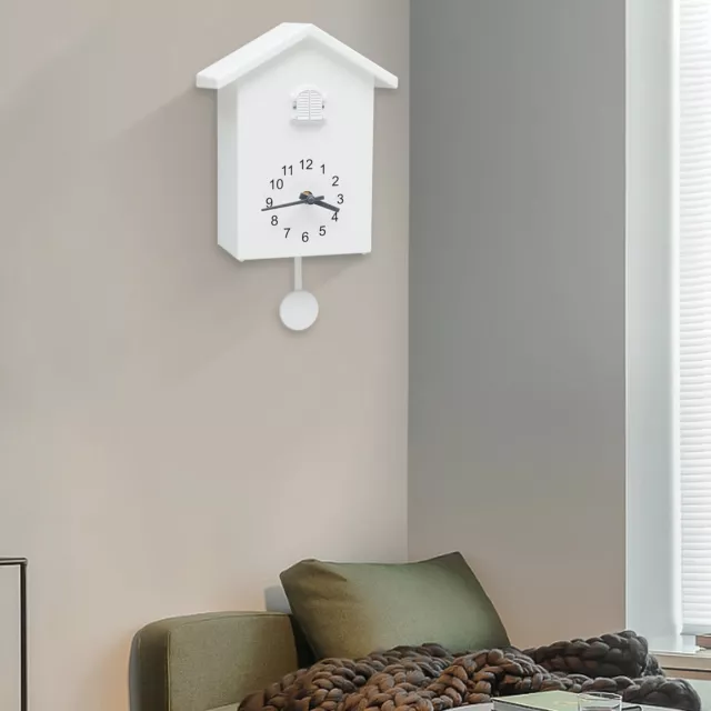 Cuckoo Quartz Wall Clock Modern Bird Home Living Room Hanging Watch Kids Gift UK 3