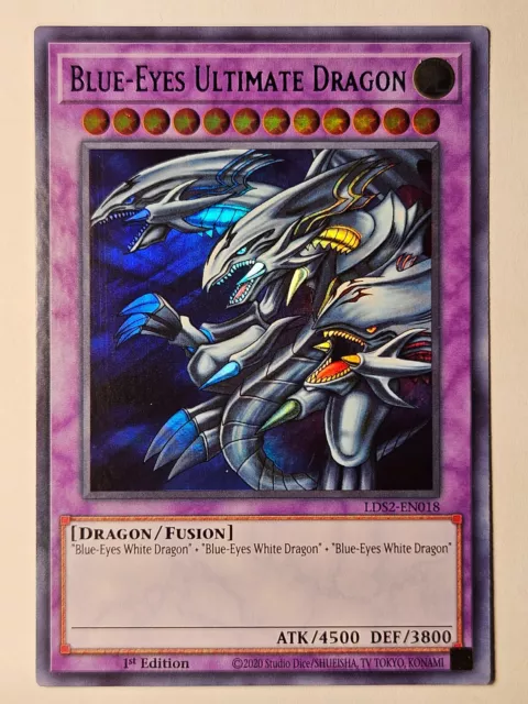 Yugioh - Blue-Eyes Ultimate Dragon - Ultar Rare - LDS2-EN018 - 1st Ed - Mint