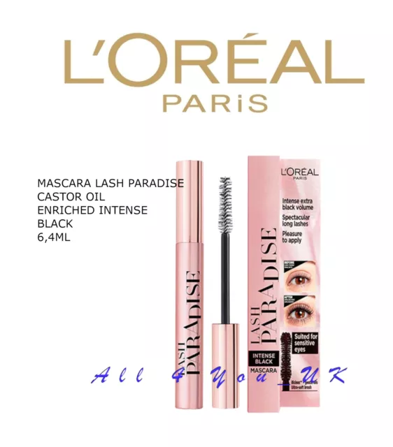 Loreal L'Oreal Mascara PARADIES RIZINUSÖL ANGEREICHERT - INTENSIV SCHWARZ