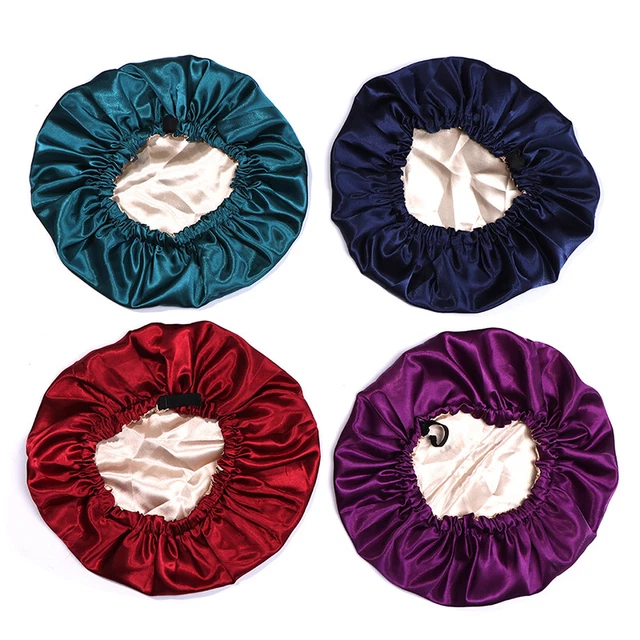 Gorra de cabello satinada de seda ajustable para dormir cuidado del cabello mujeres Prendas para la cabeza sombrero de noche TS