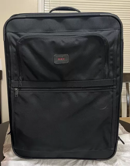 TUMI LARGE BLACK Ballistic Nylon 2-wheel Rolling Suitcase Mod 2283D3 ...