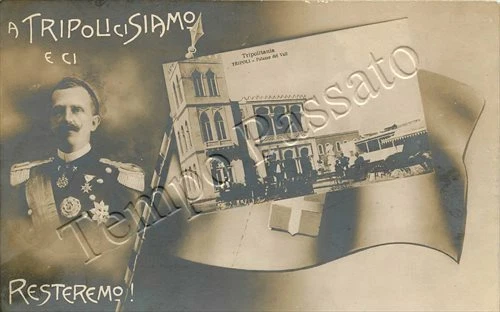 Colonie, Tripolitania - Vittorio Emanuele III di Savoia e Palazzo del Valì