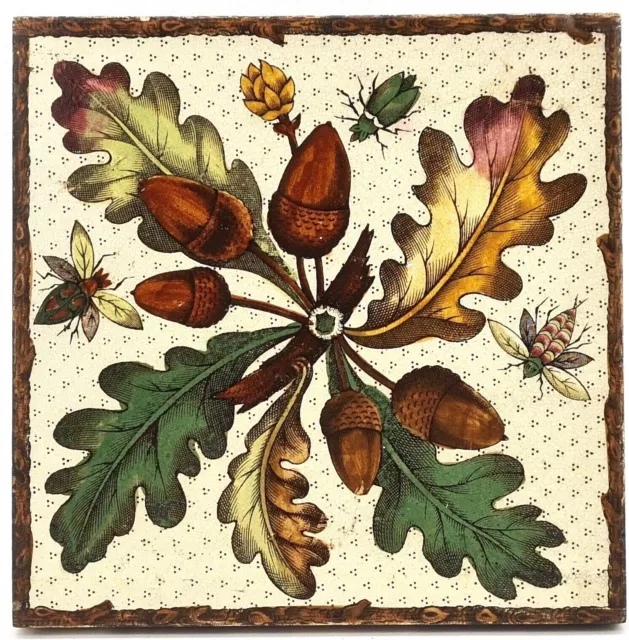 Antique Fireplace Transfer Printed Tile Sherwin & Cotton C1880