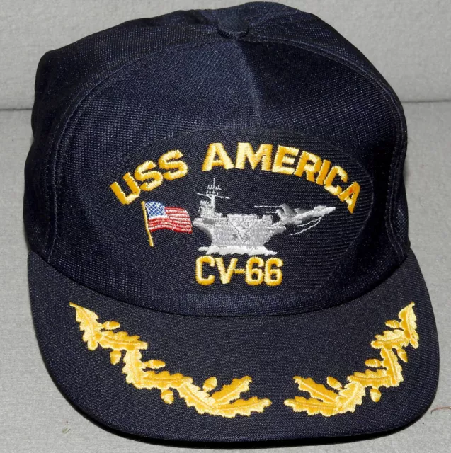 USS AMERICA CV-66 Ship's Ball Cap Made in USA U.S. Navy