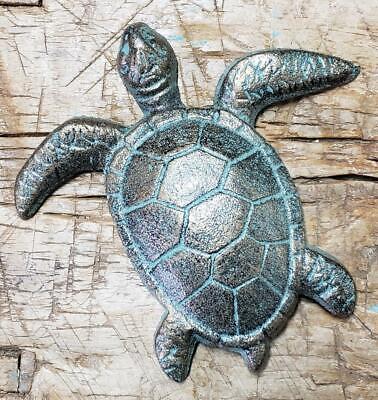 12 Cast Iron Antique Style Nautical TURTLE Stepping Stone Garden Step Pond Pool
