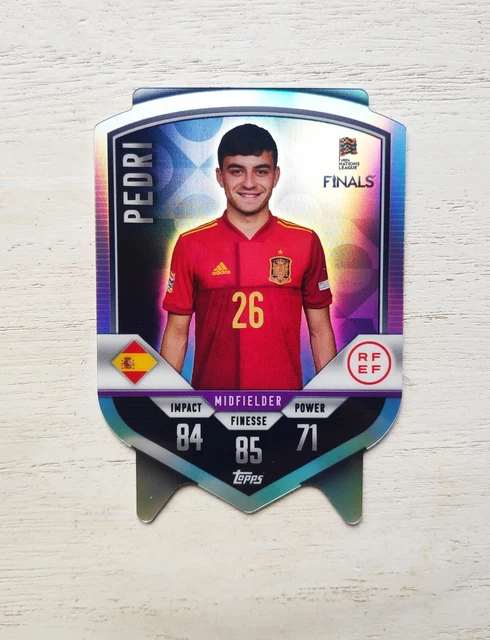 Topps Shield Pedri Match Attax 2022 Nations League Spain