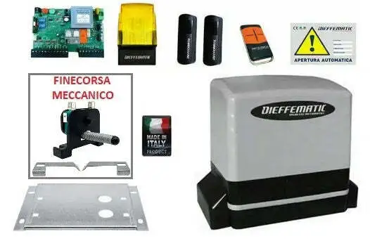 Kit Puerta Corredero 230V 220V 600KG Completo Fácil de Instalar Hazlo Tú Mismo