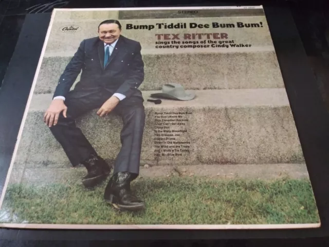 Tex Ritter – Bump Tiddil Dee Bum Bum! VG++ Stereo Capitol  ST2890 LP Record 1968