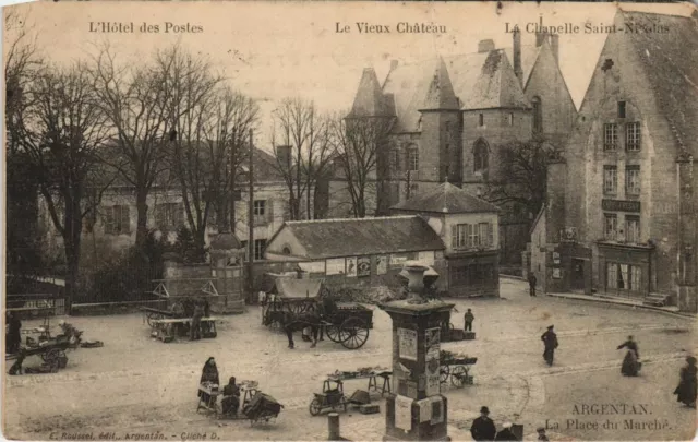 CPA Argentan La Place du Marche FRANCE (1053798)